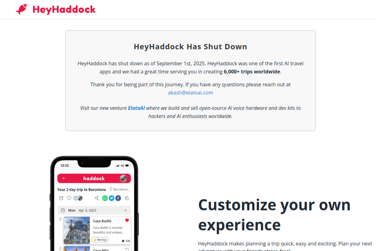 Heyhaddock website screenshot