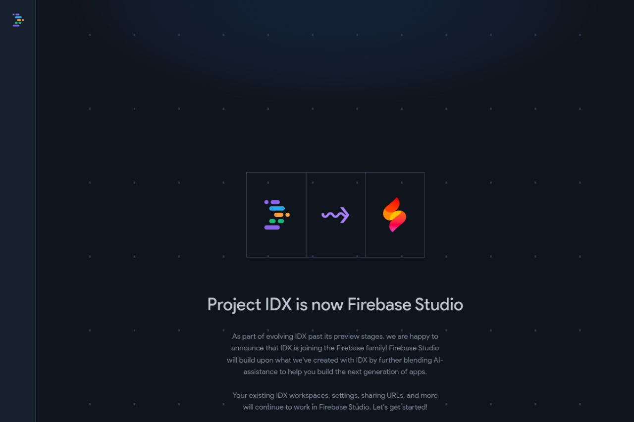 Project IDX screenshot