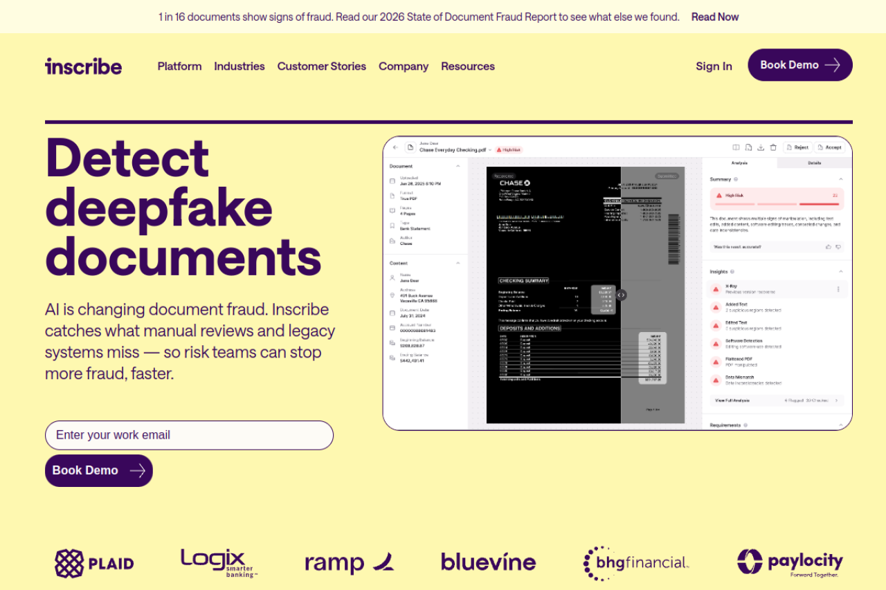 Inscribe Ai website screenshot