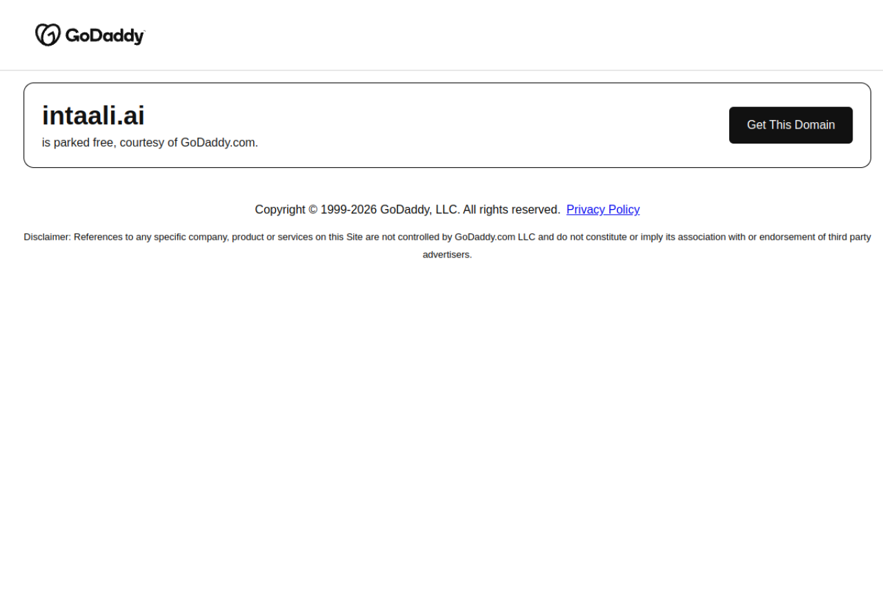 Intaali website screenshot