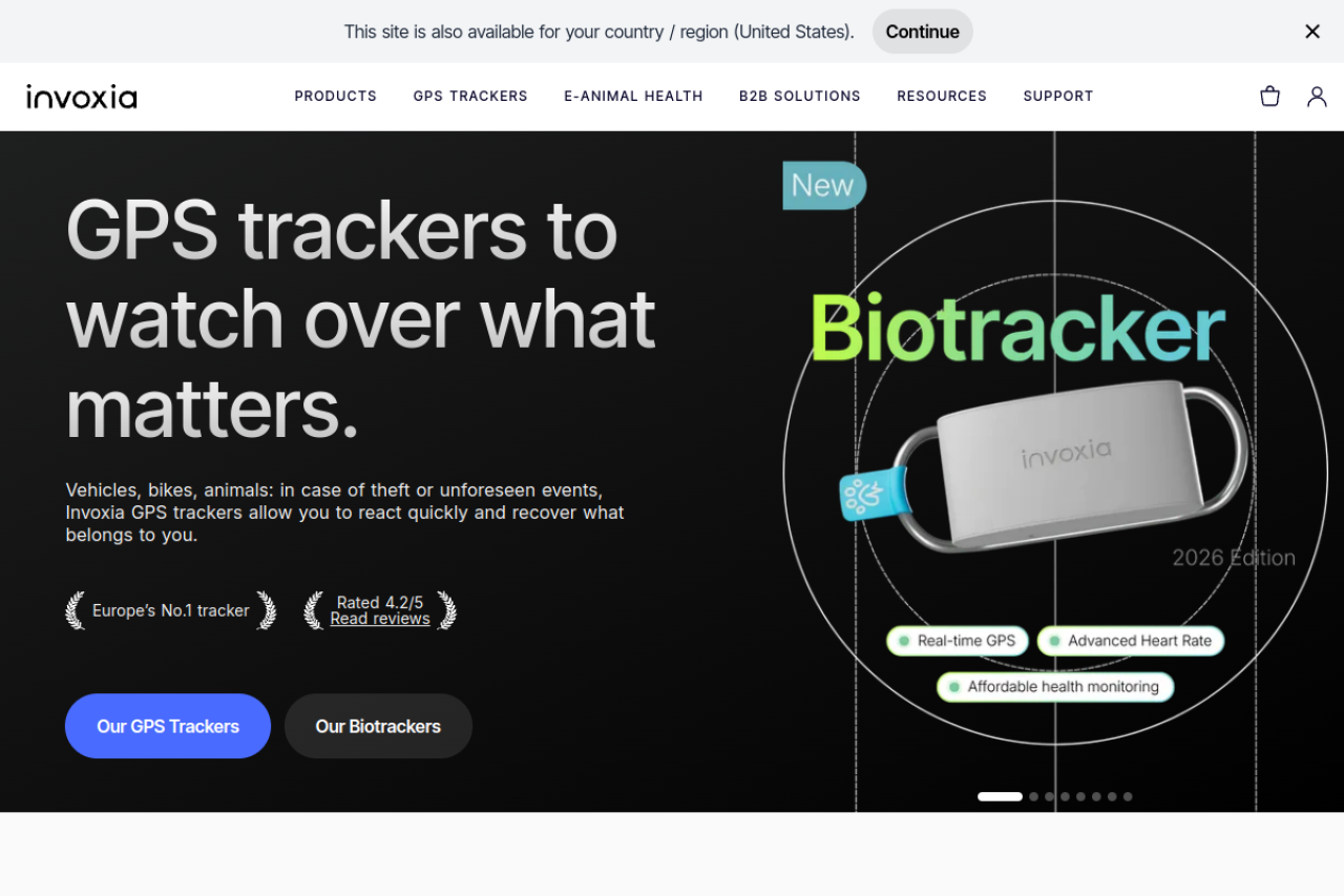 Invoxia Com website screenshot