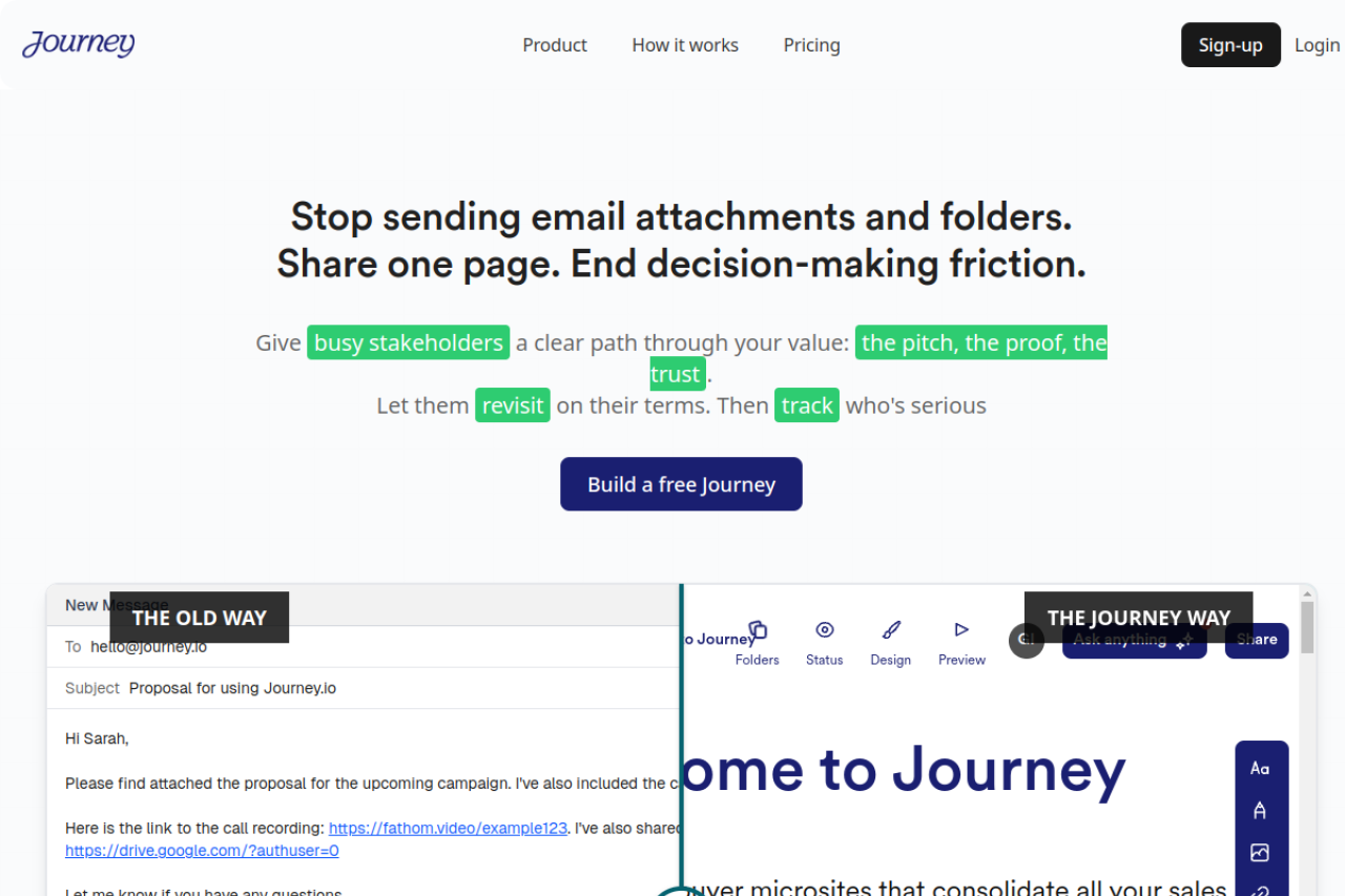 Journey.io website screenshot