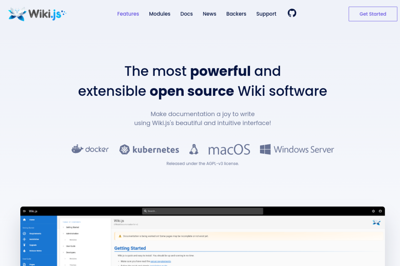 Wiki.js Preview