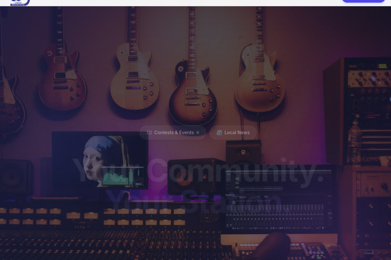 klamathradio.com desktop preview