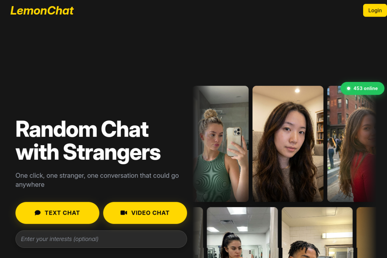 Lemonchat website screenshot