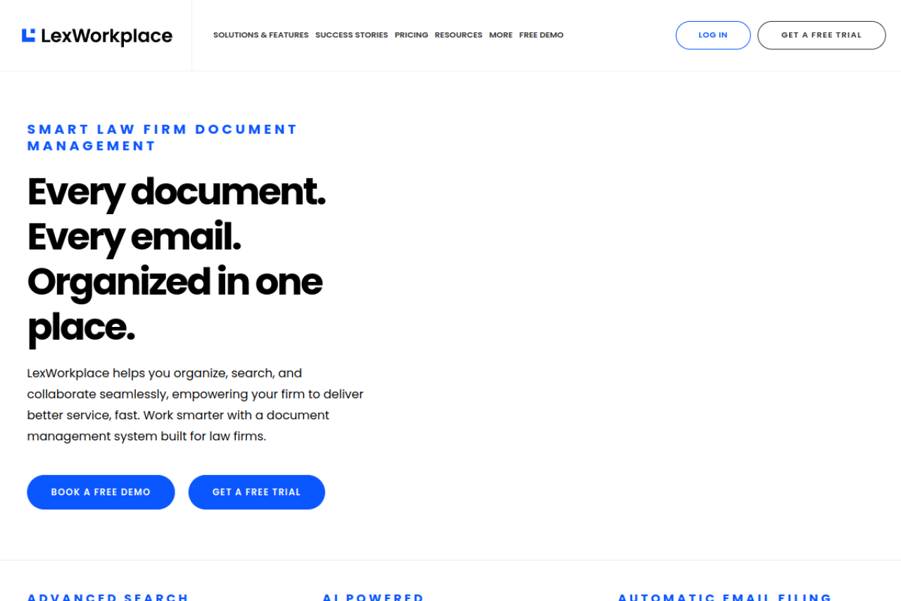 Lexworkplace website screenshot