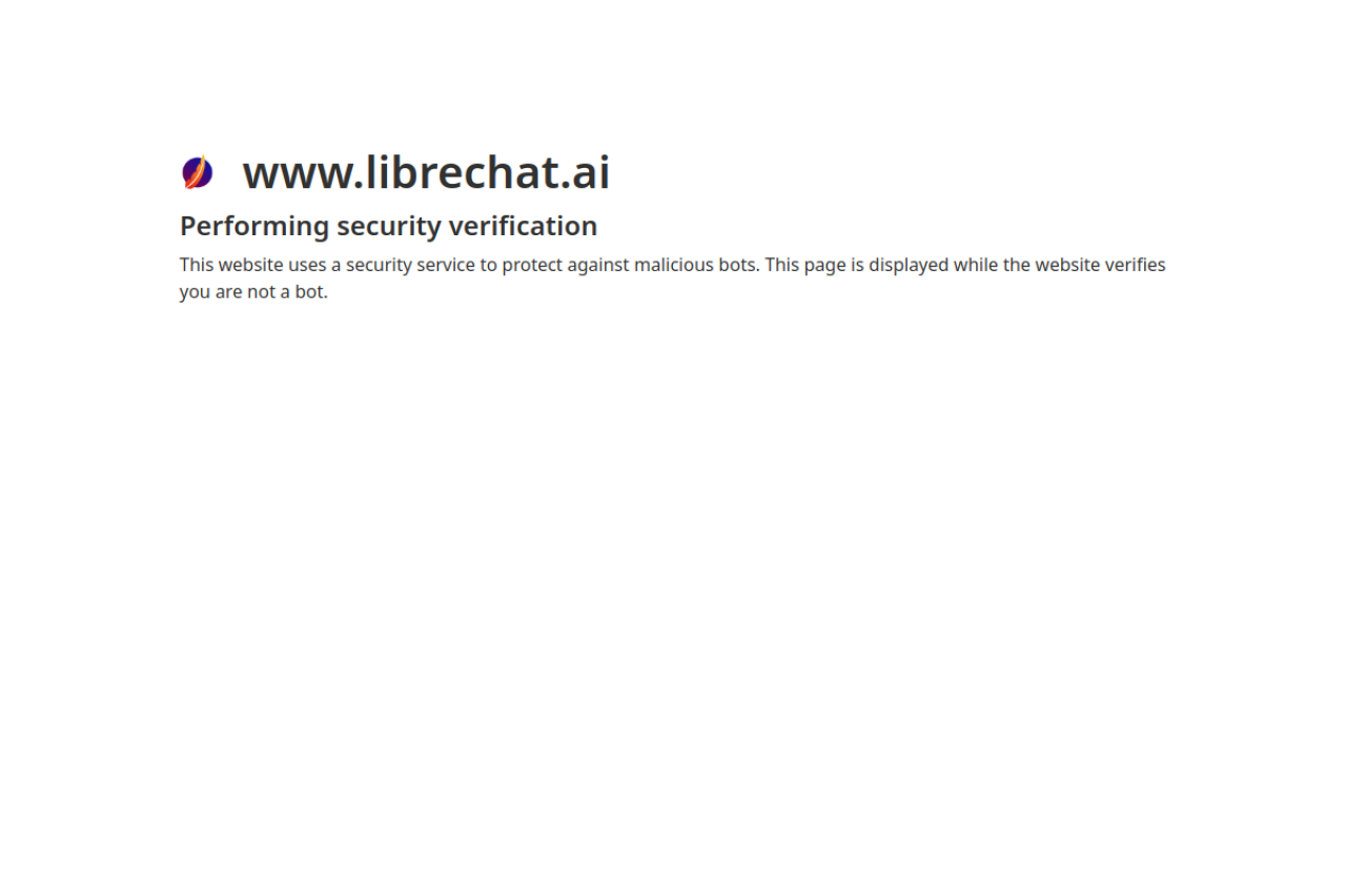 LibreChat website screenshot