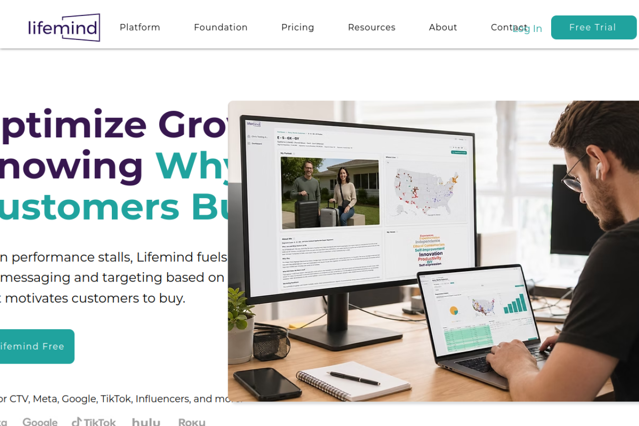 Lifemind website screenshot