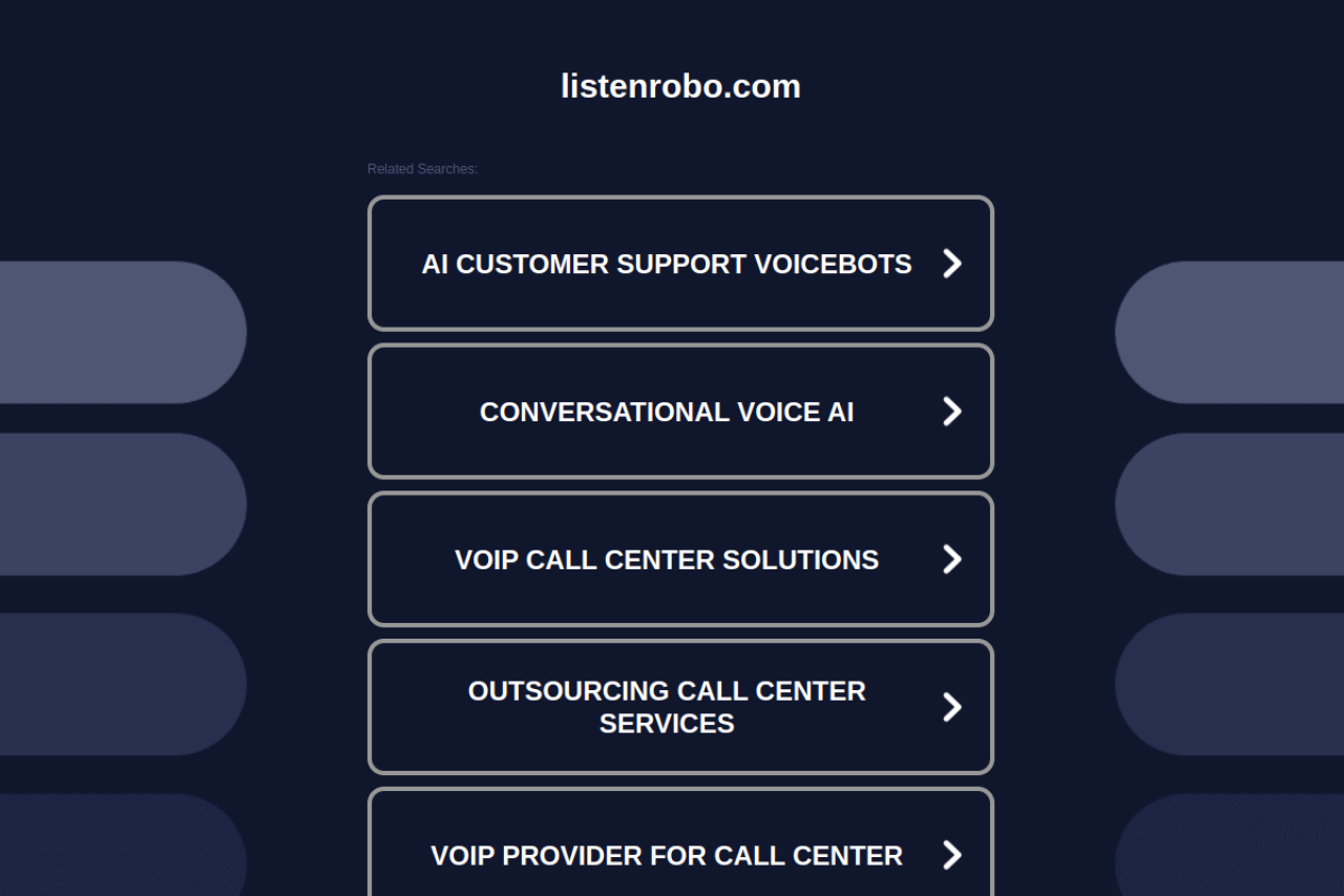Listenrobo website screenshot