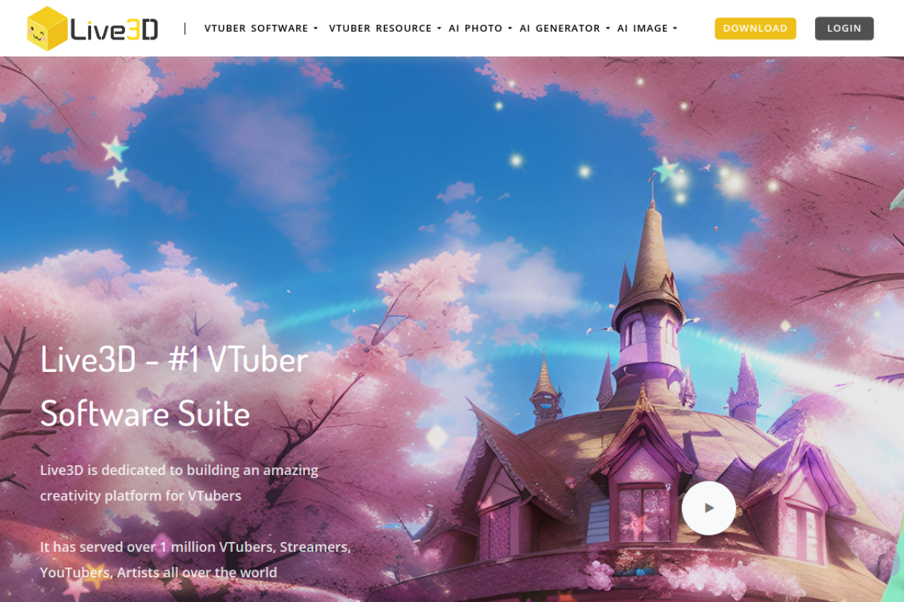 Live3d Io website screenshot