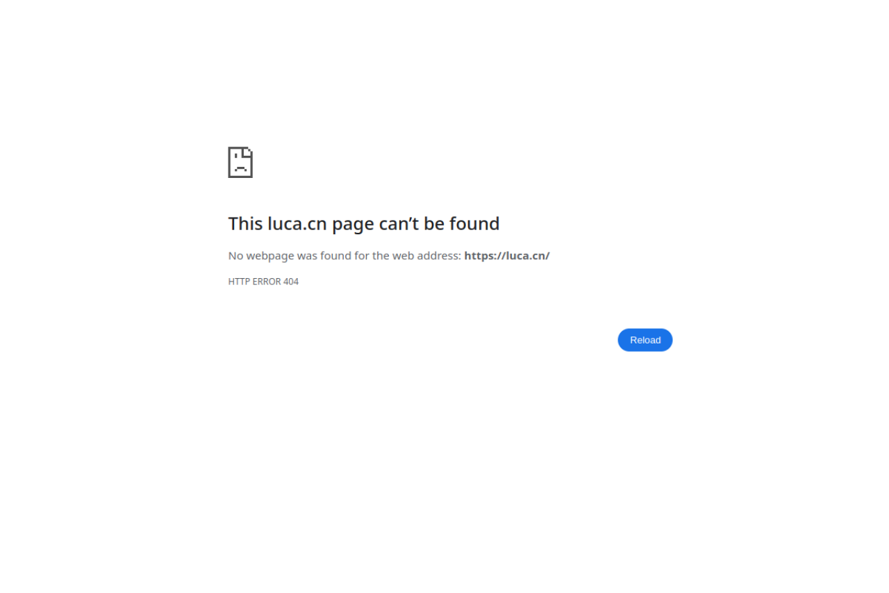 Luca (Facing the Wall) website screenshot