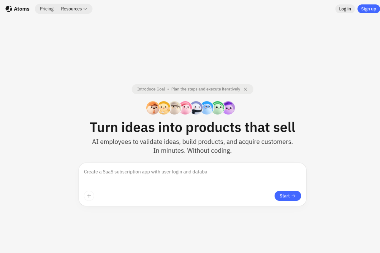 Metagpt Mgx website screenshot