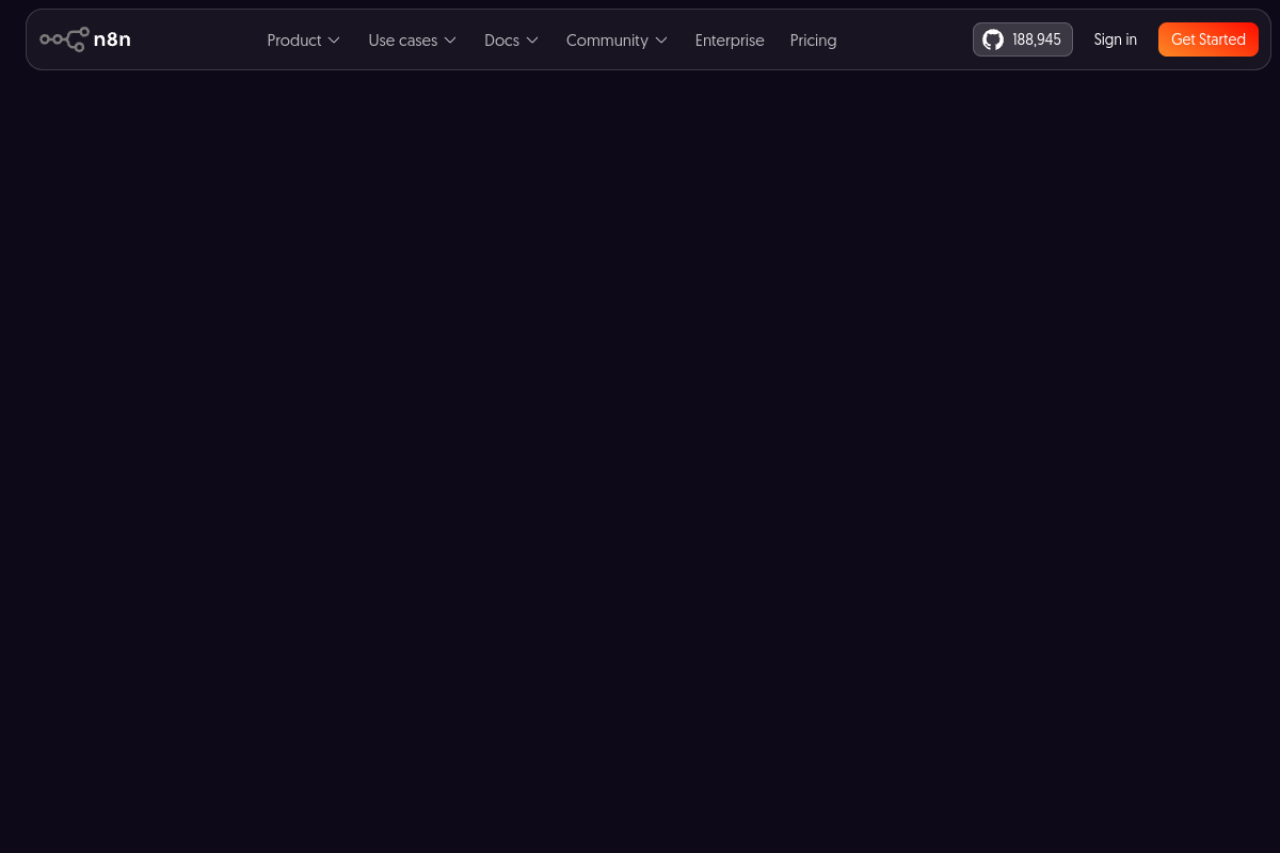 n8n website screenshot