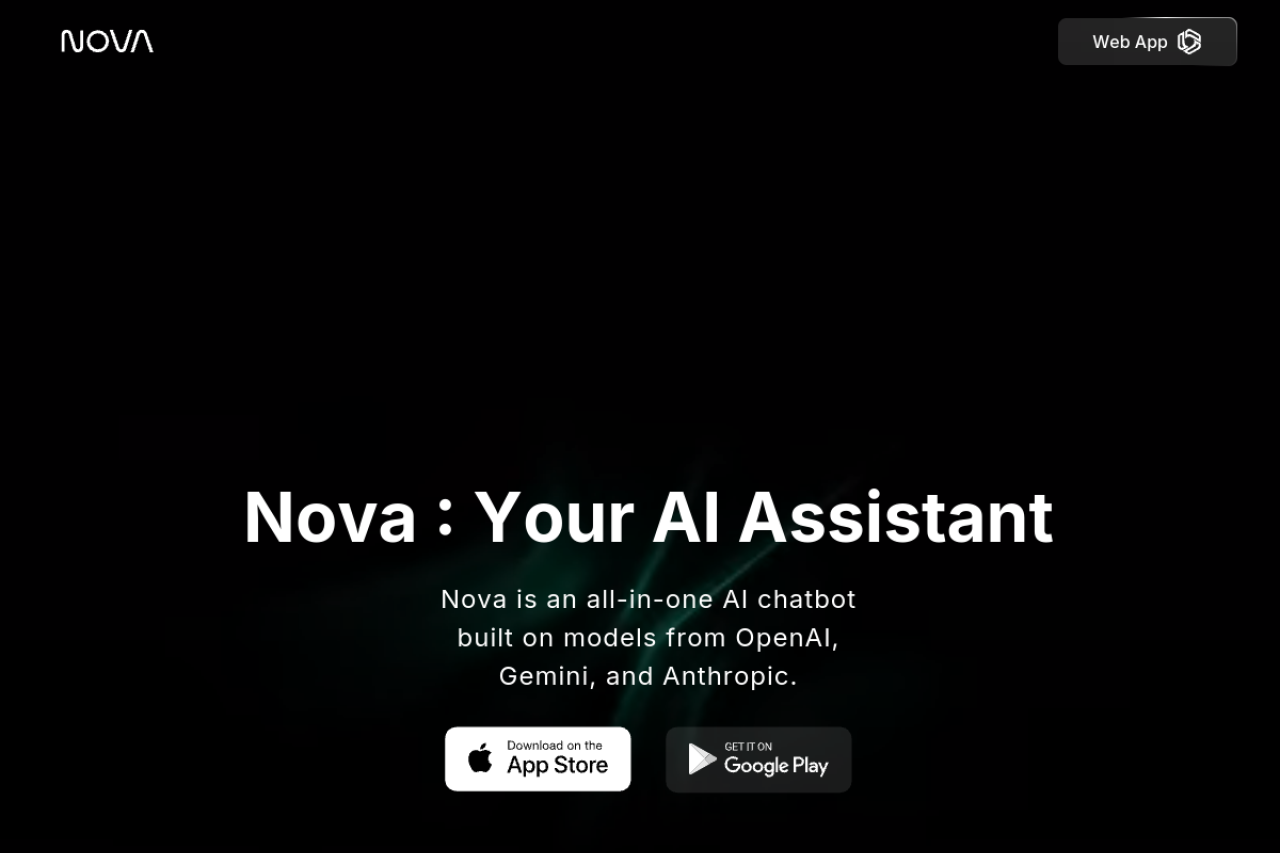 Novaapp Ai website screenshot