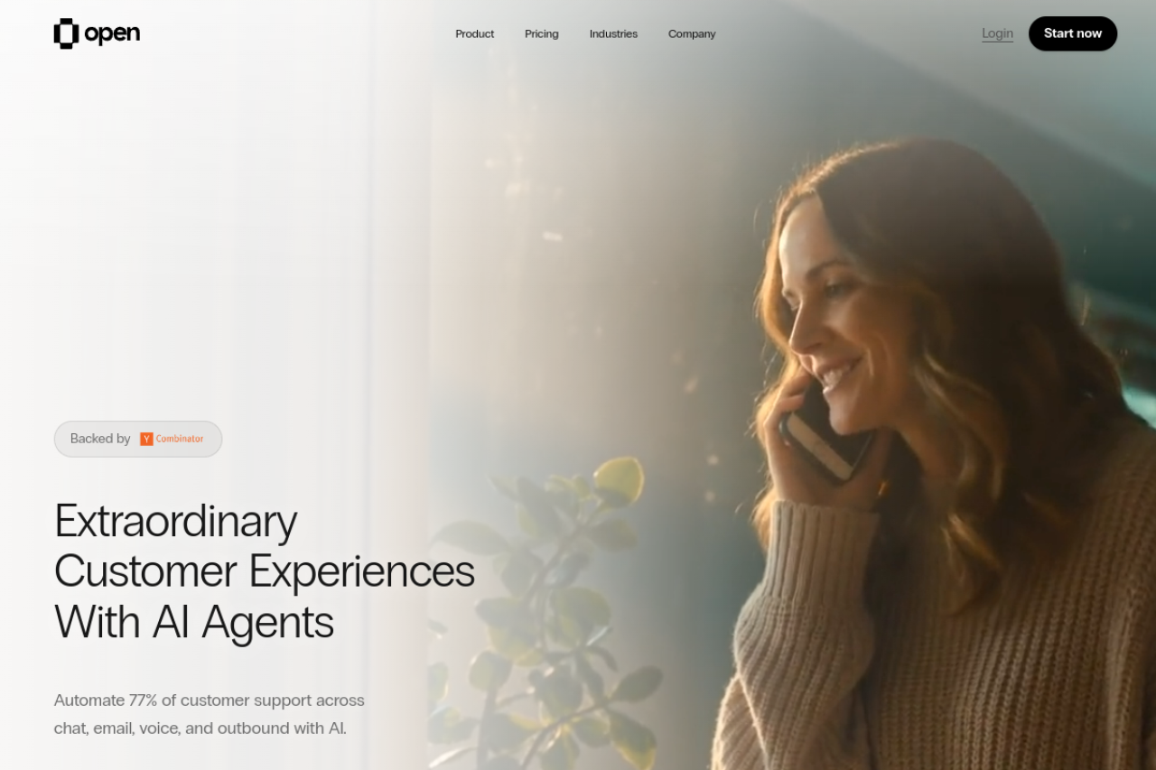 Open CX website screenshot