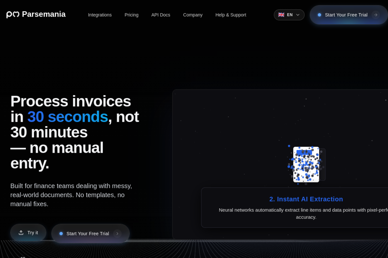 Parsemania Com website screenshot