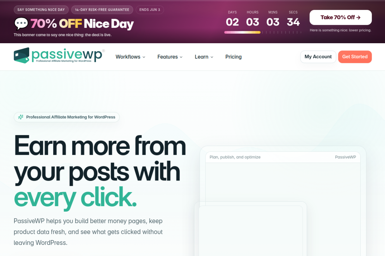 Passivewp website screenshot