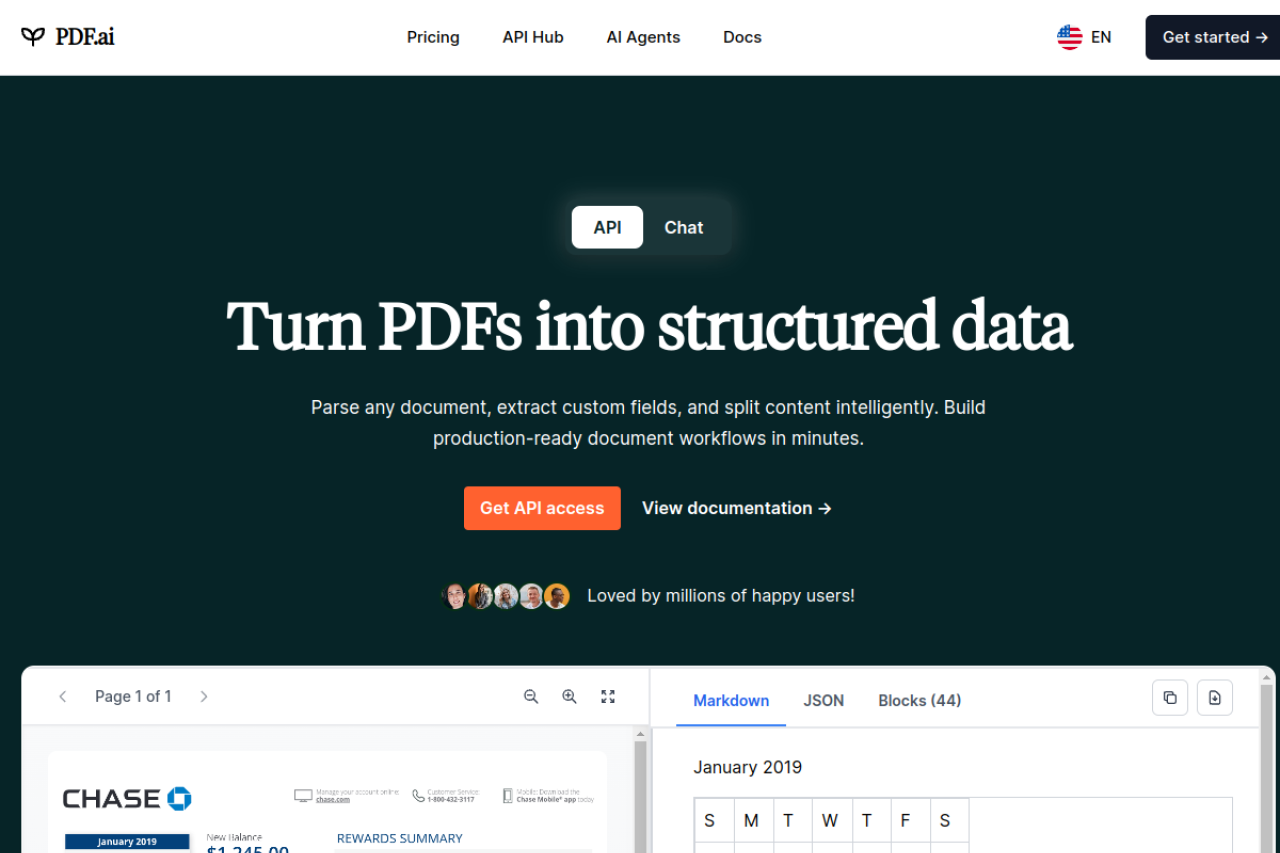 PDF.ai website screenshot