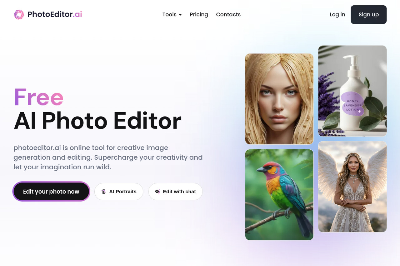 AIPhotoeditor website screenshot