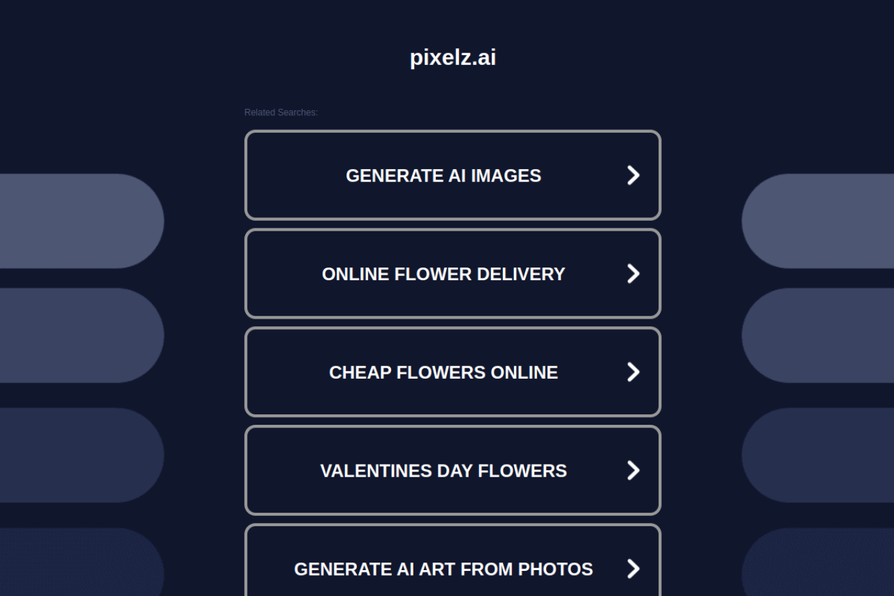 Pixelz Ai website screenshot