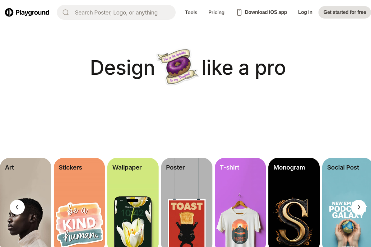 Playground AI website screenshot