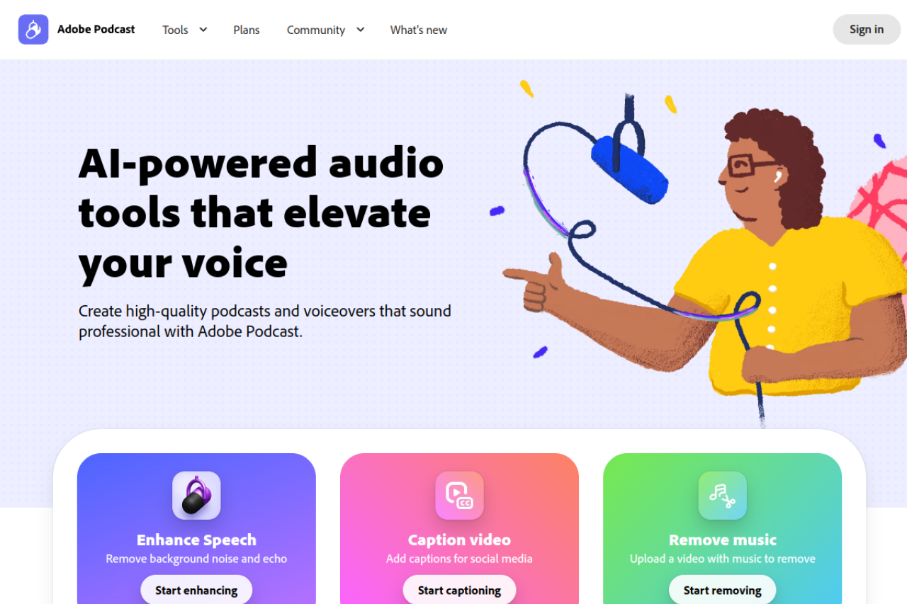 Adobe Podcast 截图