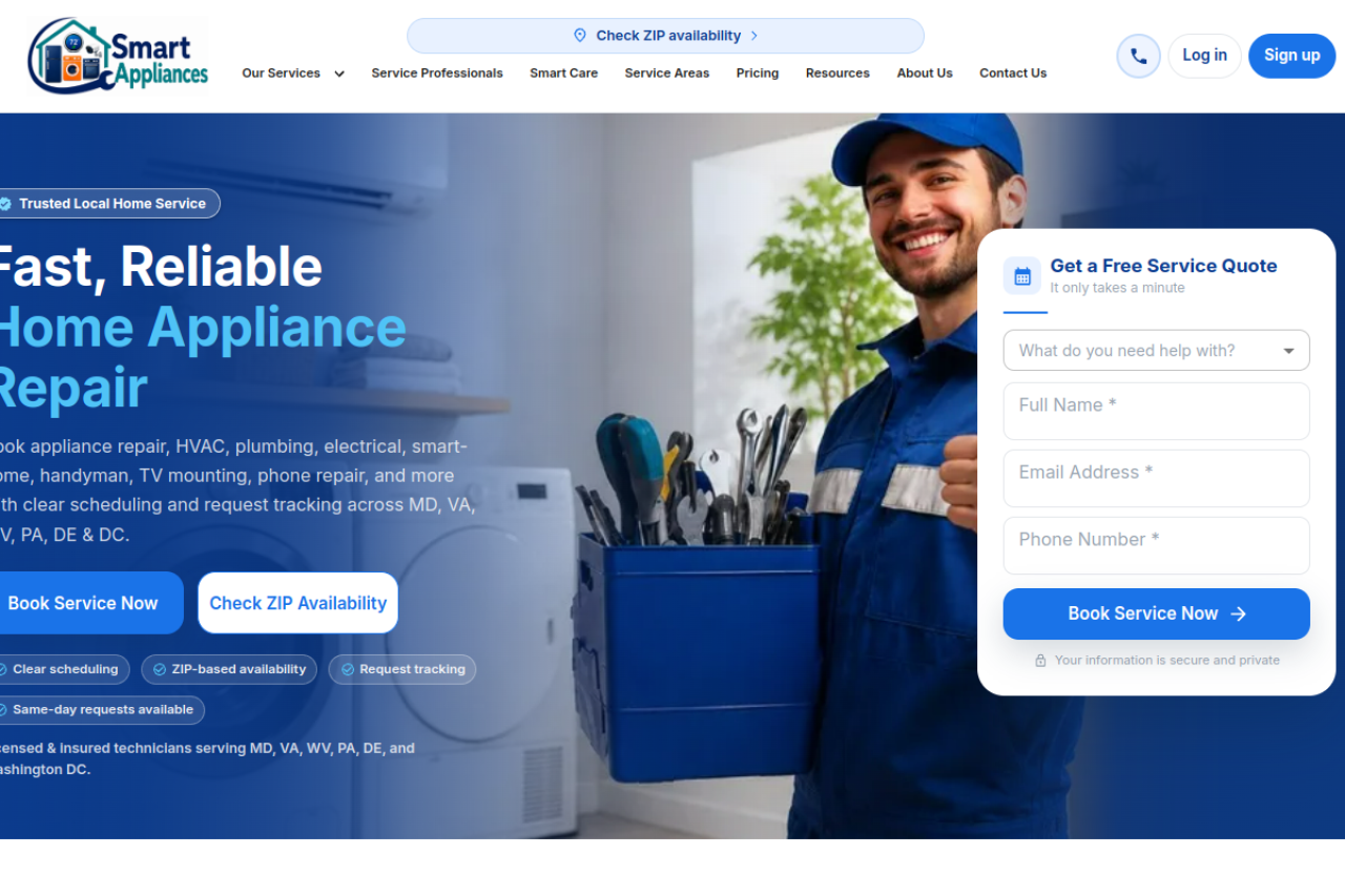 Screenshot of Smart Appliances