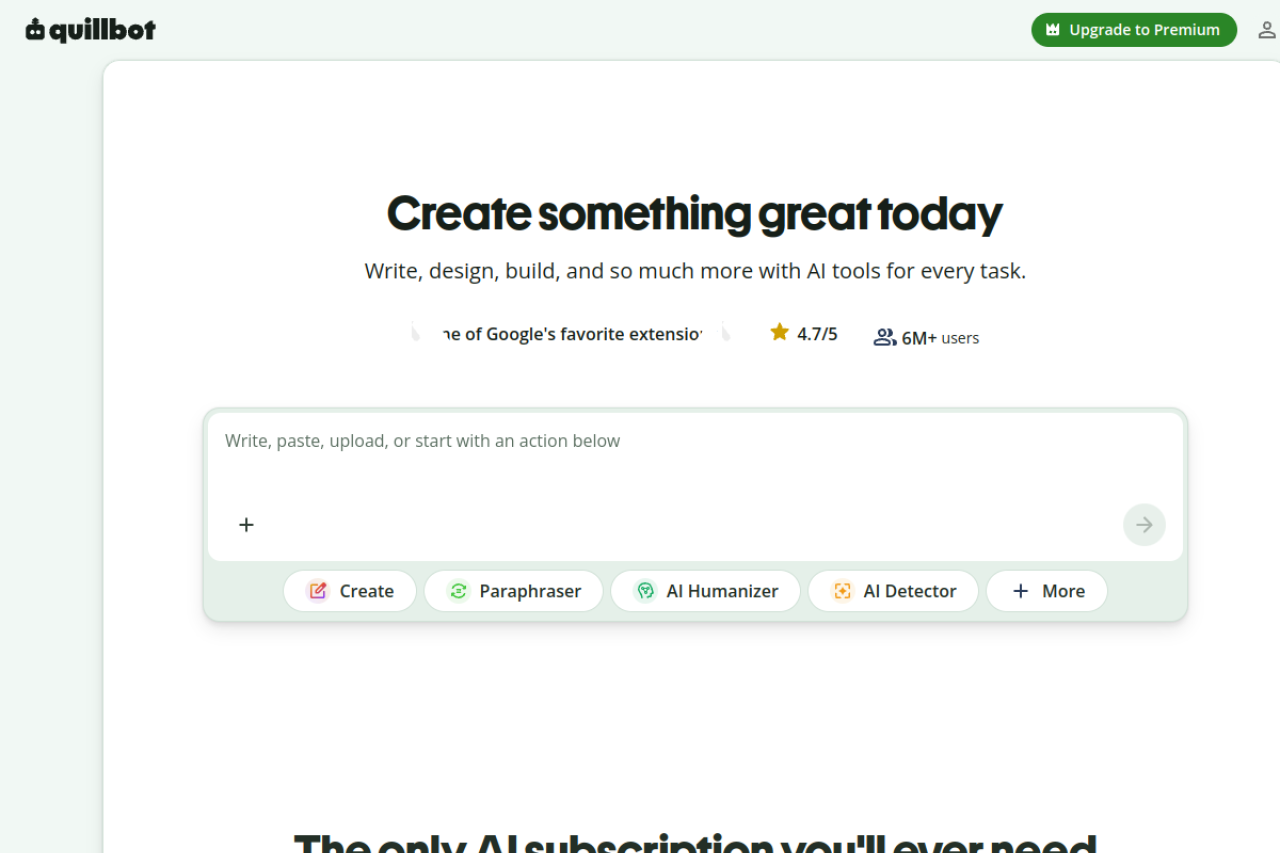 QuillBot website screenshot