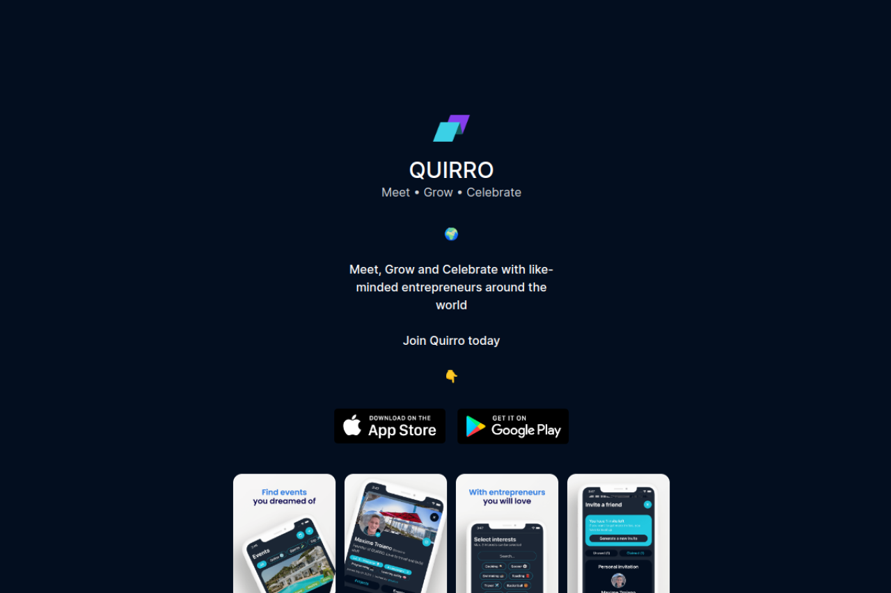 Quirro website screenshot