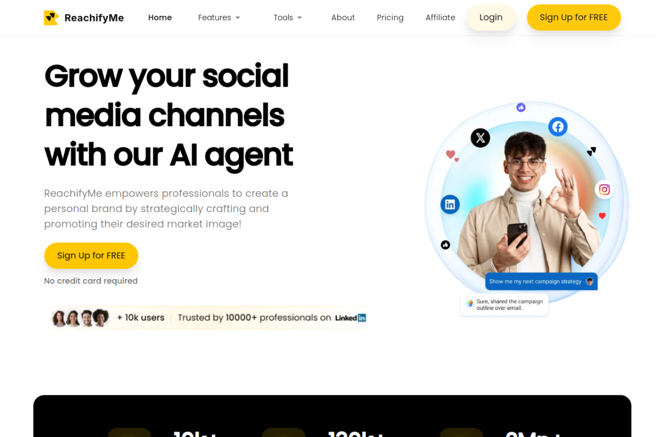 Reachifyme website screenshot