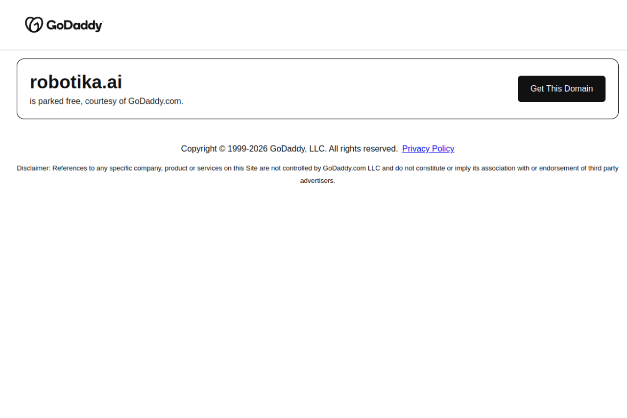 Robotika website screenshot