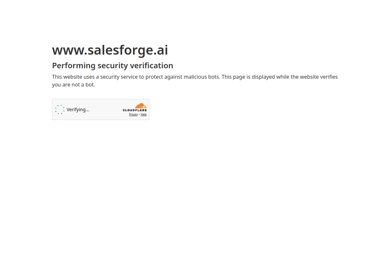 Salesforge website screenshot