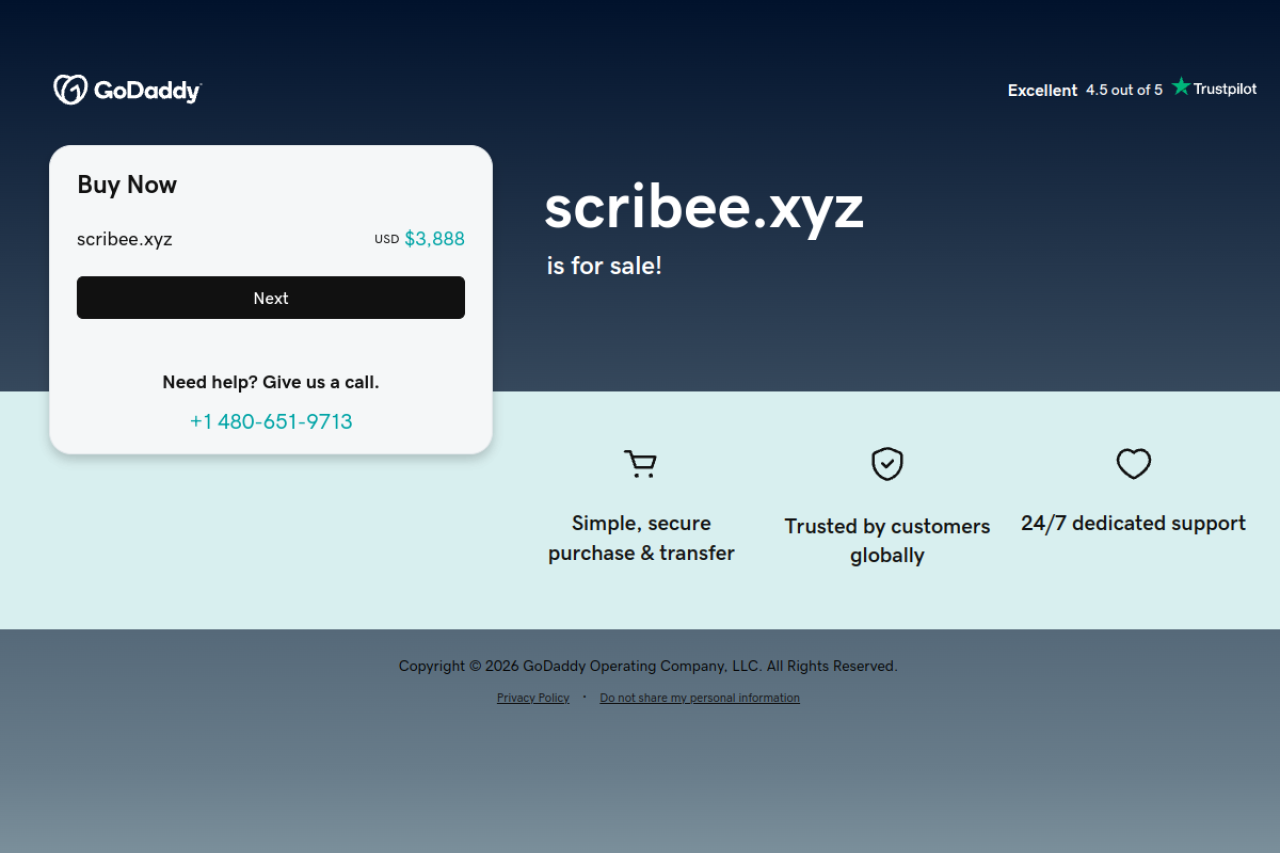 Scribee Ai website screenshot