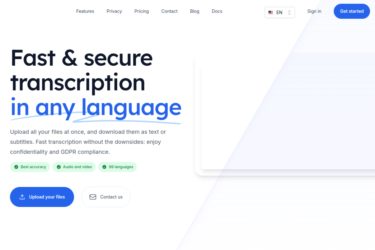 Scribewave website screenshot