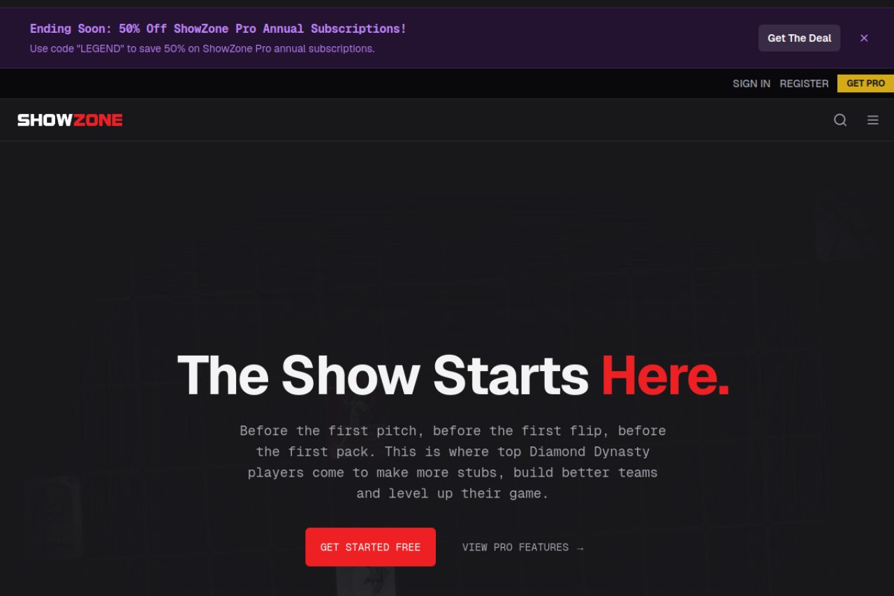 Showzone Gg website screenshot
