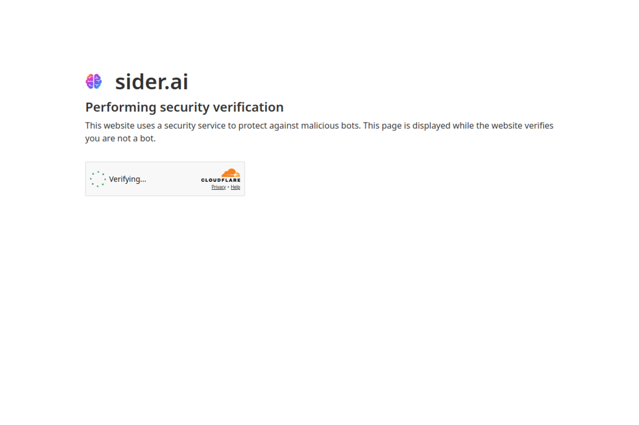 Sider website screenshot