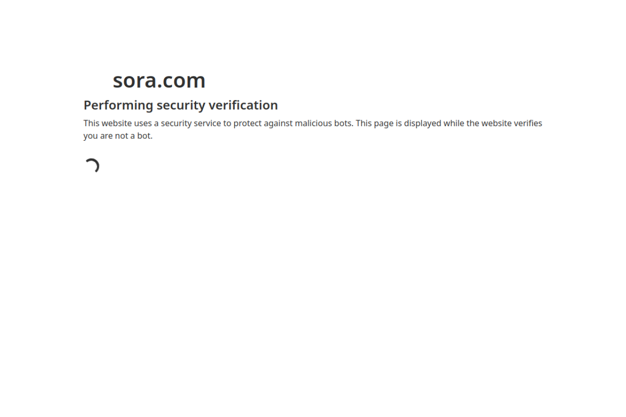 Sora website screenshot