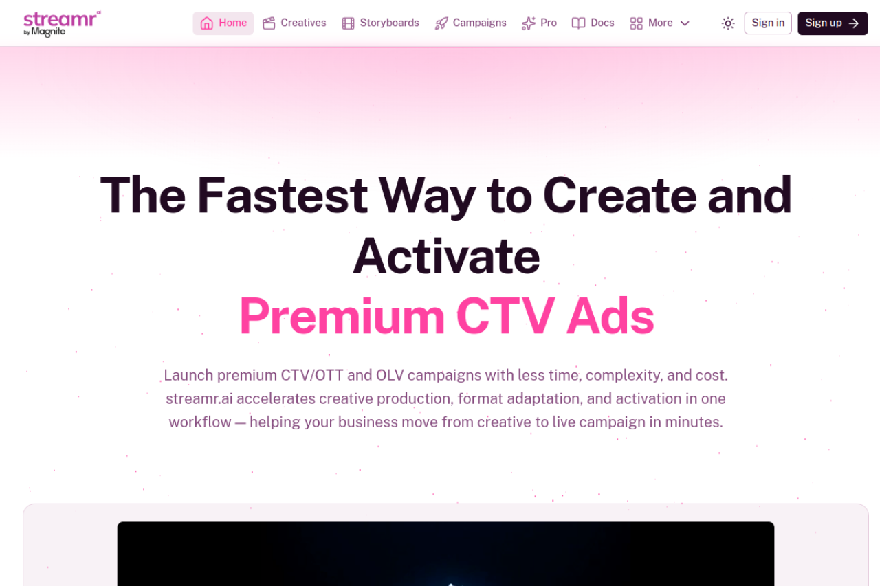 Streamr website screenshot
