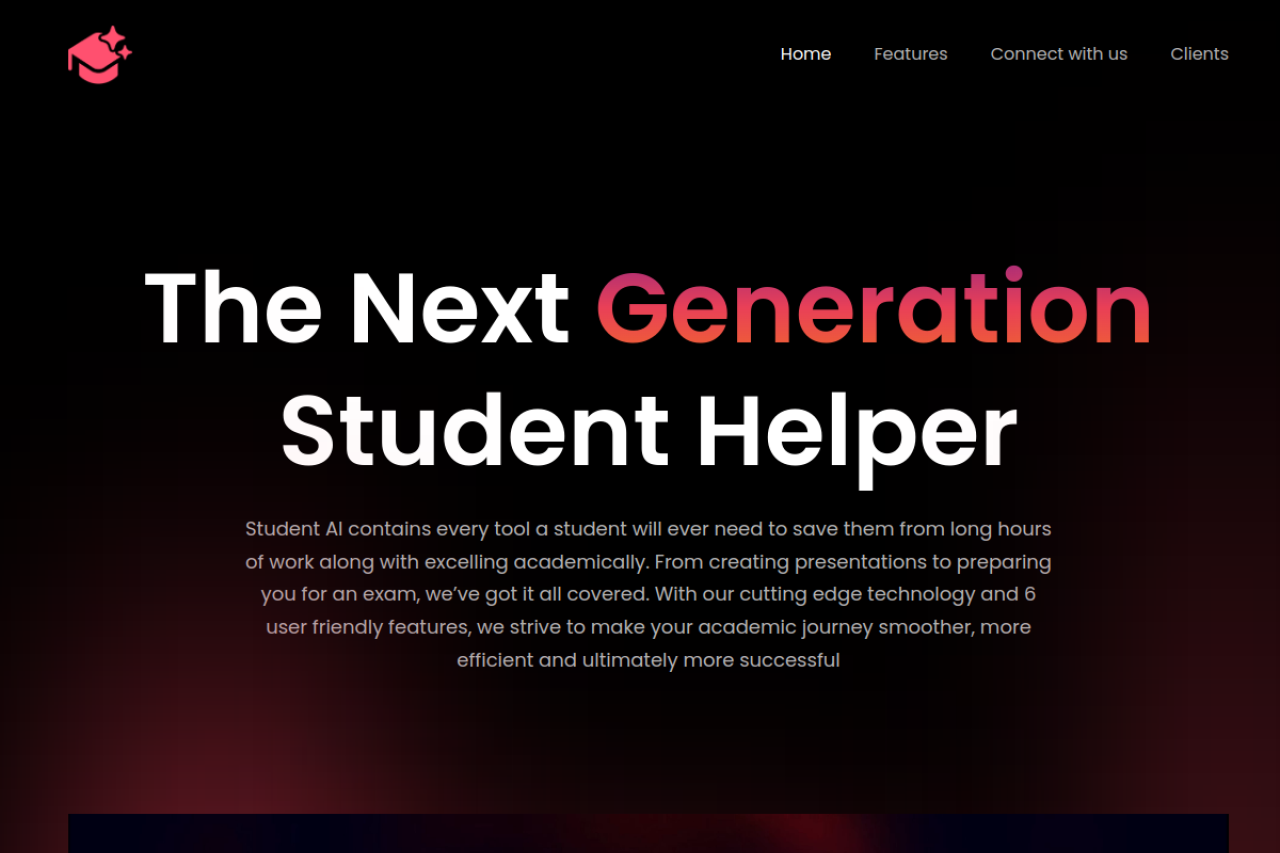 Studentai website screenshot