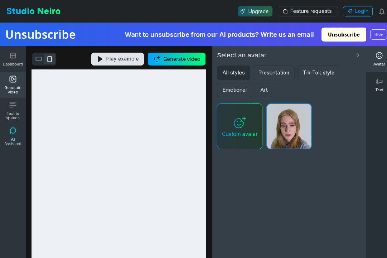 Studio Neiro Ai website screenshot