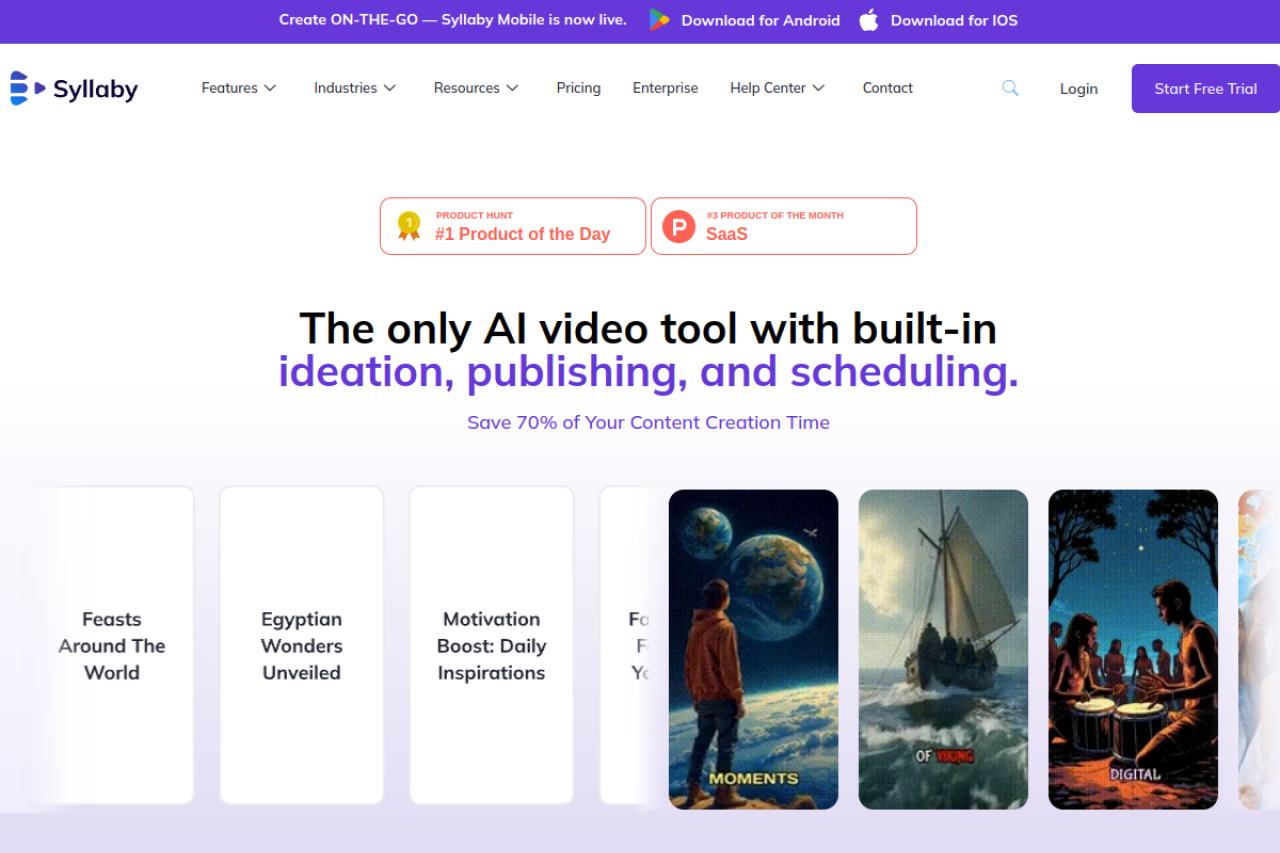 Syllaby website screenshot
