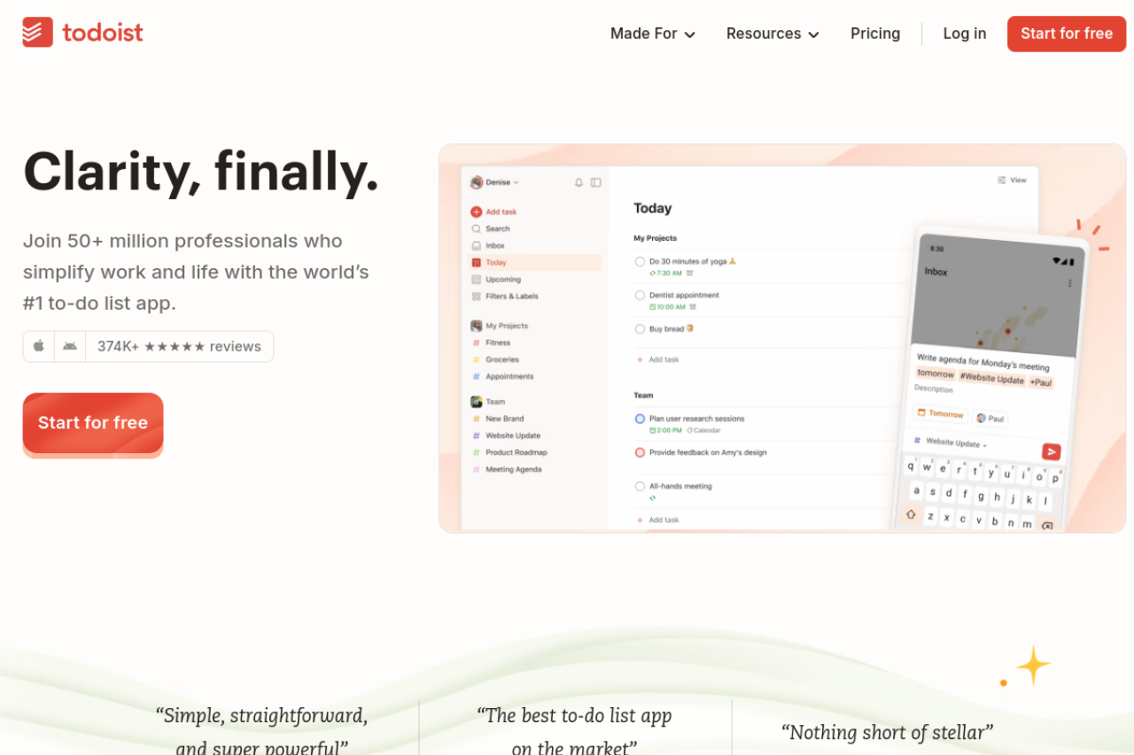 Todoist task management