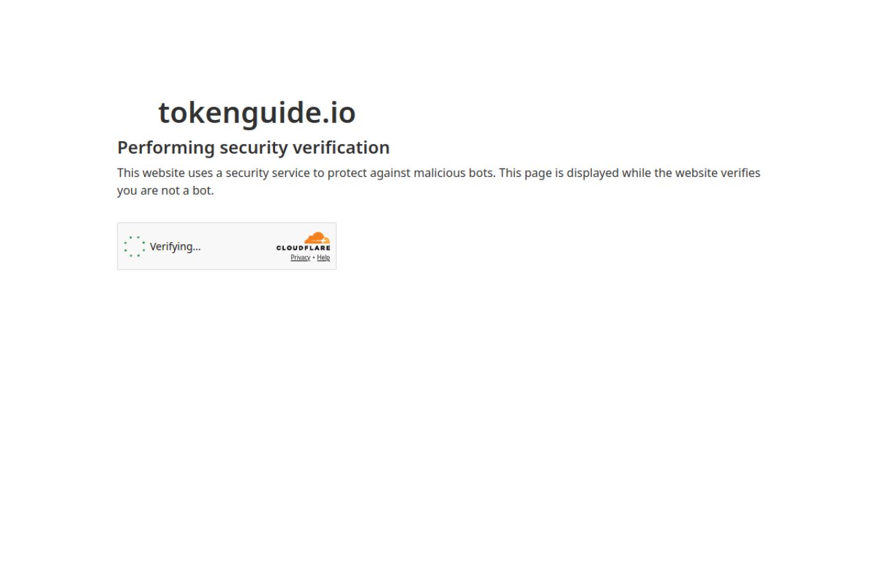 Tokenguide website screenshot
