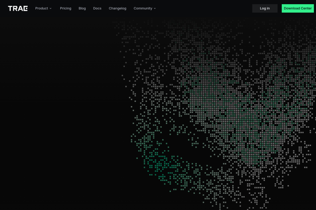 Trae website screenshot
