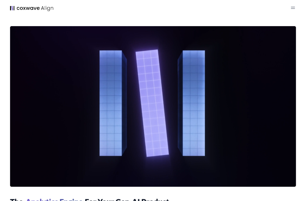 Align AI website screenshot