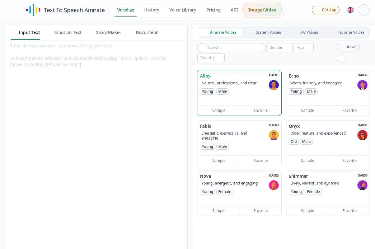 Ttsopenai Com website screenshot