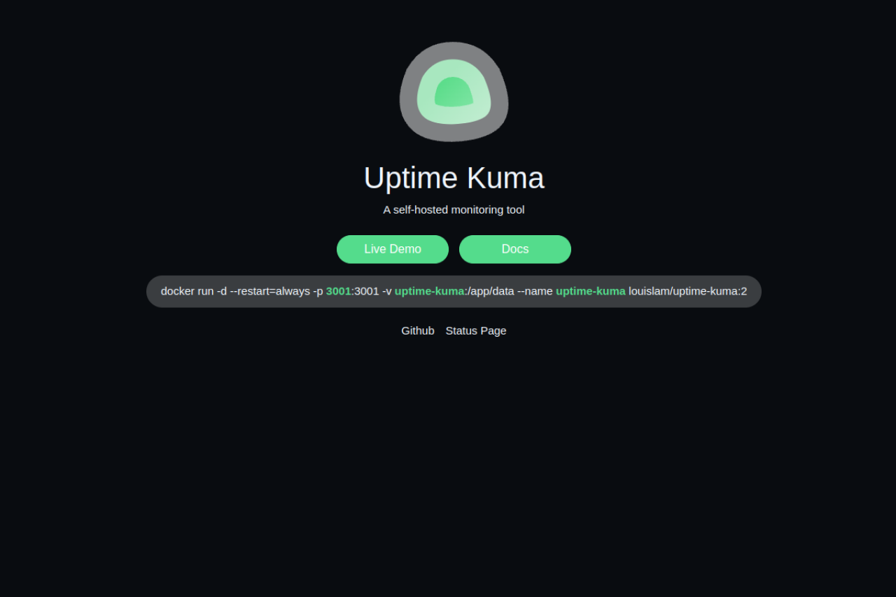 Uptime Kuma Preview