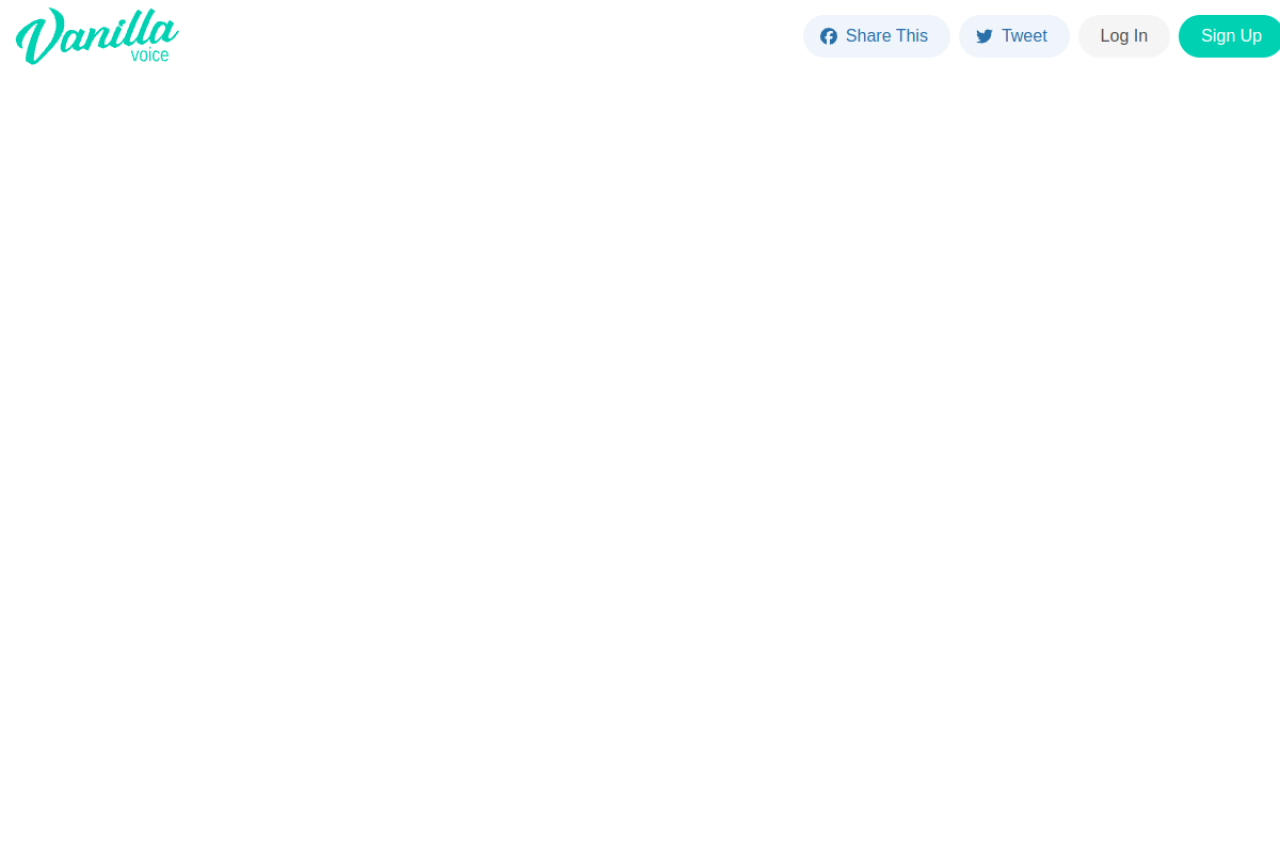 Vanillavoice Com website screenshot