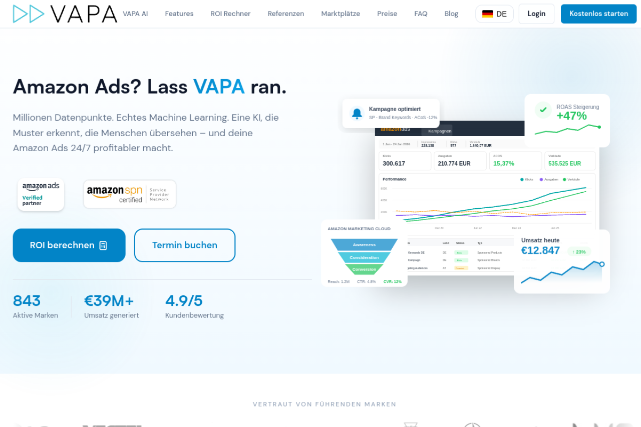 Vapa Ai website screenshot