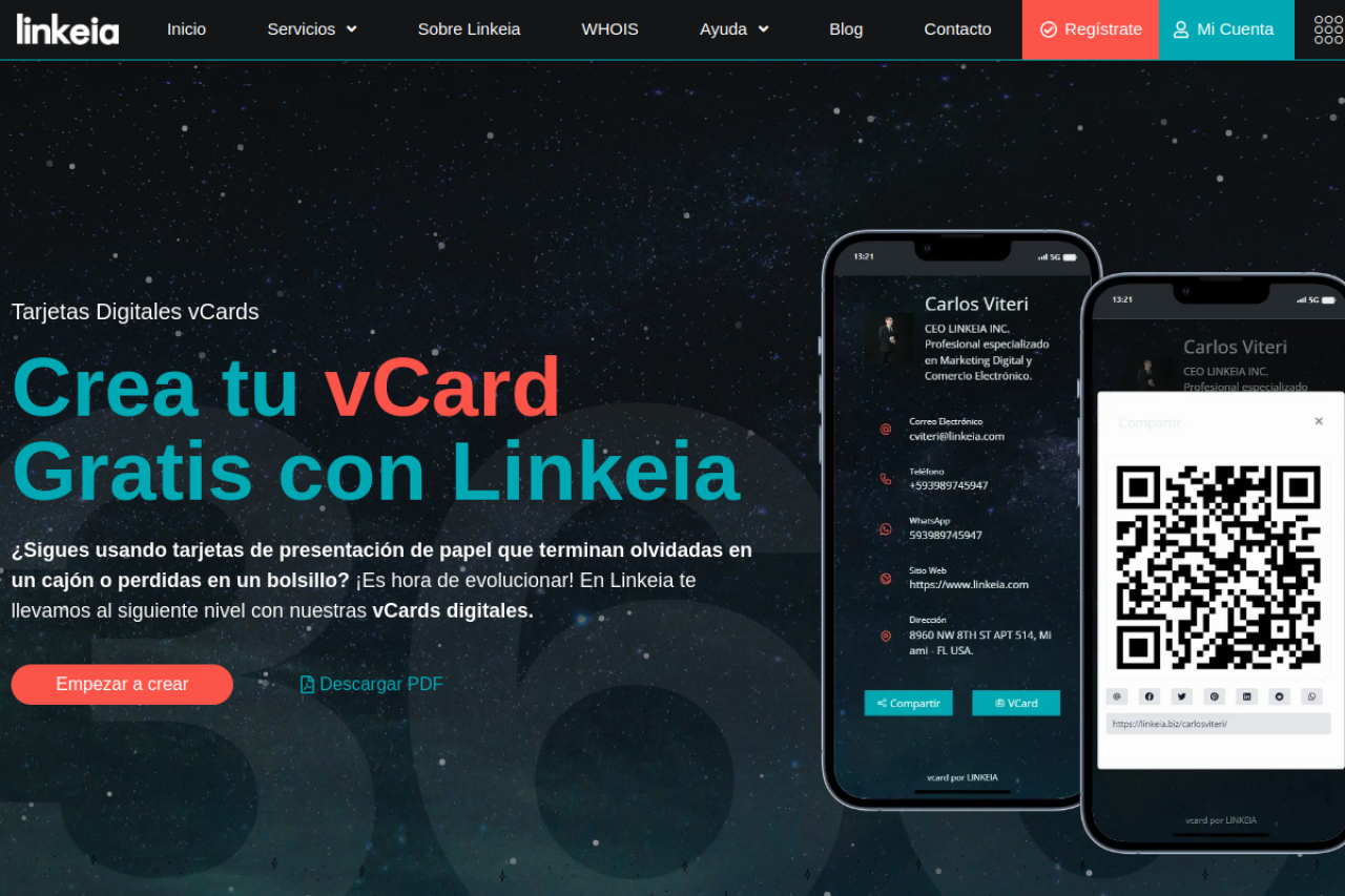 vCards Linkeia